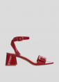 Sandalias Tacon LOLA CRUZ Mod.312Z20BK rojo