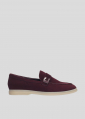 Loafers LOLA CRUZ Mod.096Z30BK berenjena