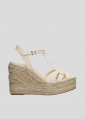 Sandalias de Plataforma LOLA CRUZ Mod.308P10BK blanco