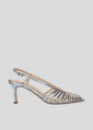 Sandalias Tacon LOLA CRUZ Mod.134Z51BK plata