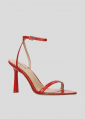 Sandalias Tacon LOLA CRUZ Mod.158Z55BK rojo