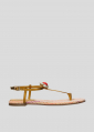 Sandalias Planas LOLA CRUZ Mod.207Z17BK ocre