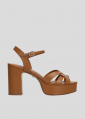 Sandalias de Plataforma LOLA CRUZ Mod.414P10BK cuero