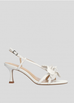 LOLA CRUZ Heeled sandals Mod. 035Z13BK white