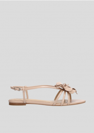 LOLA CRUZ Flat Sandals Mod. 036Z13BK nude