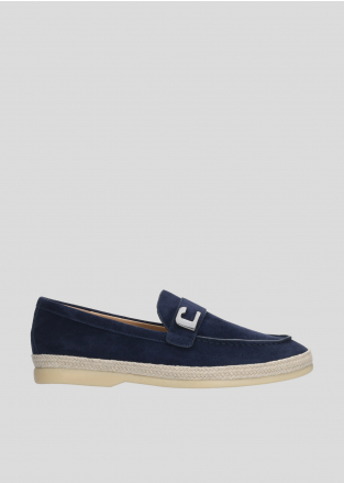 LOLA CRUZ Loafers Mod. 095Z30BK navy blue