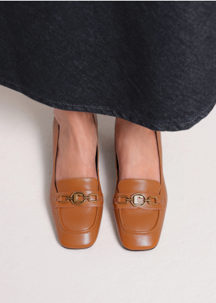 LOLA CRUZ Pumps Mod. 101Z13BK amber