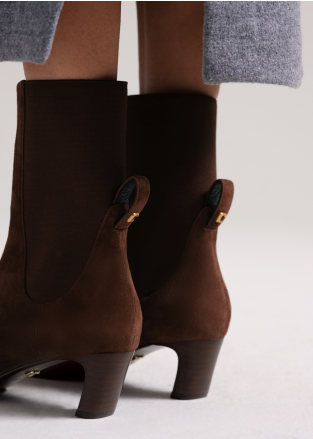 LOLA CRUZ Booties Mod. 133T30BK dark brown