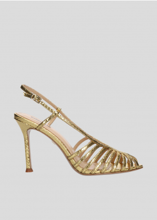 LOLA CRUZ Heeled sandals Mod. 133Z51BK gold