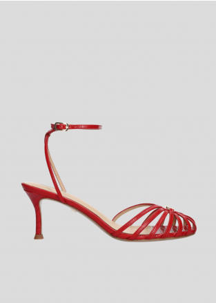 LOLA CRUZ Heeled sandals Mod. 137Z59BK red