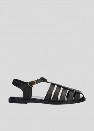 LOLA CRUZ Flat Sandals Mod. 169Z10BK black