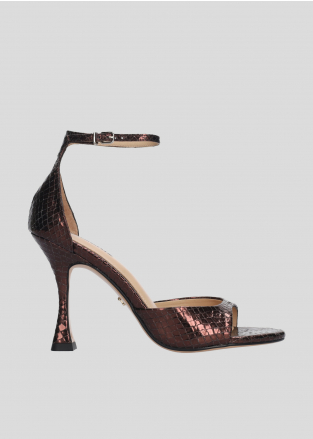 LOLA CRUZ Heeled sandals Mod. 230Z49BK dark brown