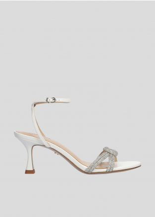 LOLA CRUZ Heeled sandals Mod. 265Z13BK white