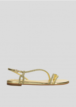 Sandalias Planas LOLA CRUZ Mod.272Z19BK oro