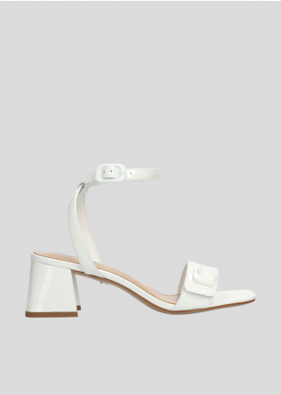 Sandalias Tacon LOLA CRUZ Mod.312Z20BK blanco