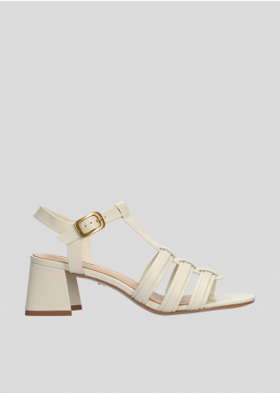 Sandalias Tacon LOLA CRUZ Mod.352Z10BK off white