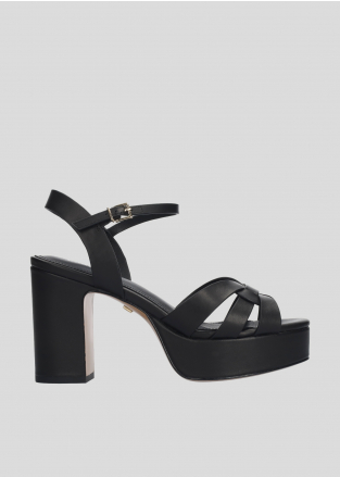 LOLA CRUZ Platform Sandals Mod. 414P10BK black