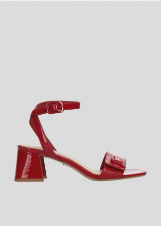 Sandalias Tacon LOLA CRUZ Mod.312Z20BK rojo