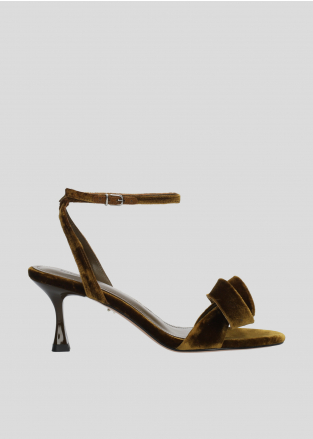 LOLA CRUZ Heeled sandals Mod. 183Z70BK yellow