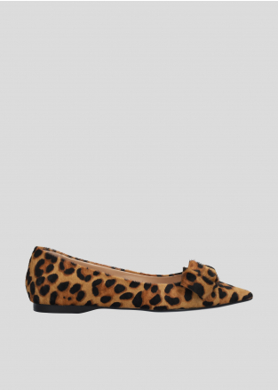 LOLA CRUZ Ballerinas Mod. 195Z90BK leopard