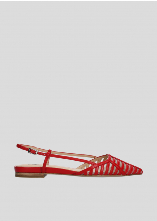 LOLA CRUZ Ballerinas Mod. 064Z13BK red