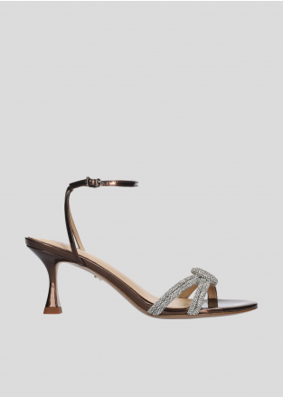 LOLA CRUZ Heeled sandals Mod. 265Z17BK dark brown