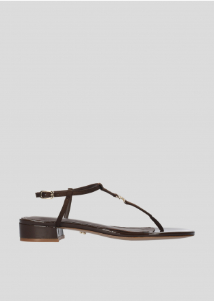 LOLA CRUZ Heeled sandals Mod. 164Z88BK dark brown