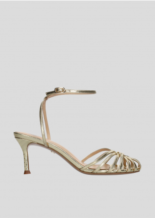 LOLA CRUZ Heeled sandals Mod. 137Z59BK gold