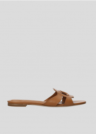 LOLA CRUZ Flat Sandals Mod. 283Z10BK tan