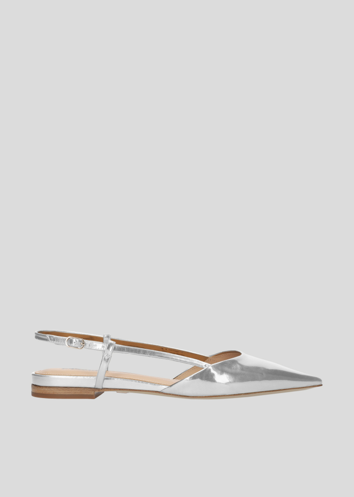 Zapatos planos LOLA CRUZ Mod.109Z17BK plata