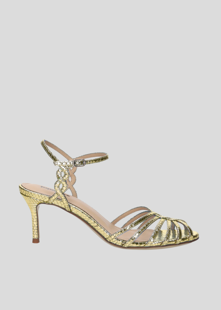 Sandalias Tacon LOLA CRUZ Mod.144Z51BK oro