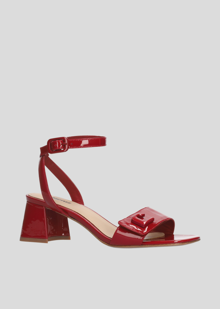 Sandalias Tacon LOLA CRUZ Mod.312Z20BK rojo