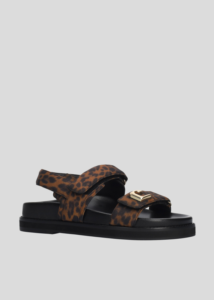 Zapatos planos LOLA CRUZ Mod.316Z73BK leopardo