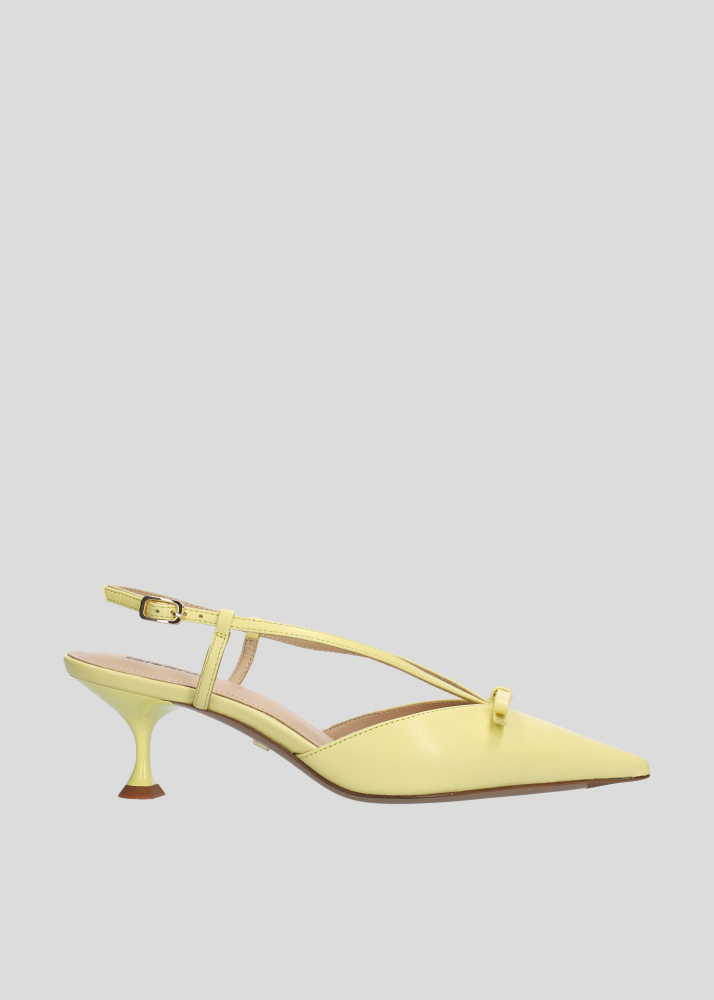 Zapatos Tacon LOLA CRUZ Mod.104Z13BK amarillo