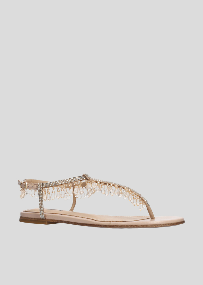 Sandalias Planas LOLA CRUZ Mod.018Z00BK nude