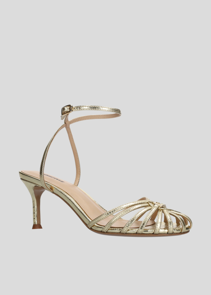 Sandalias Tacon LOLA CRUZ Mod.137Z59BK oro