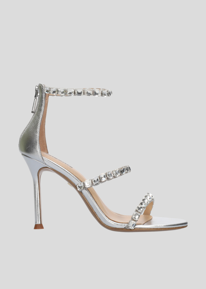 Sandalias Tacon LOLA CRUZ Mod.213Z07BK plata